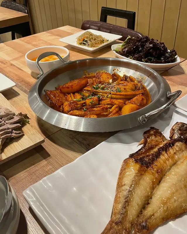 푸짐한 갈치조림 한 상 차림