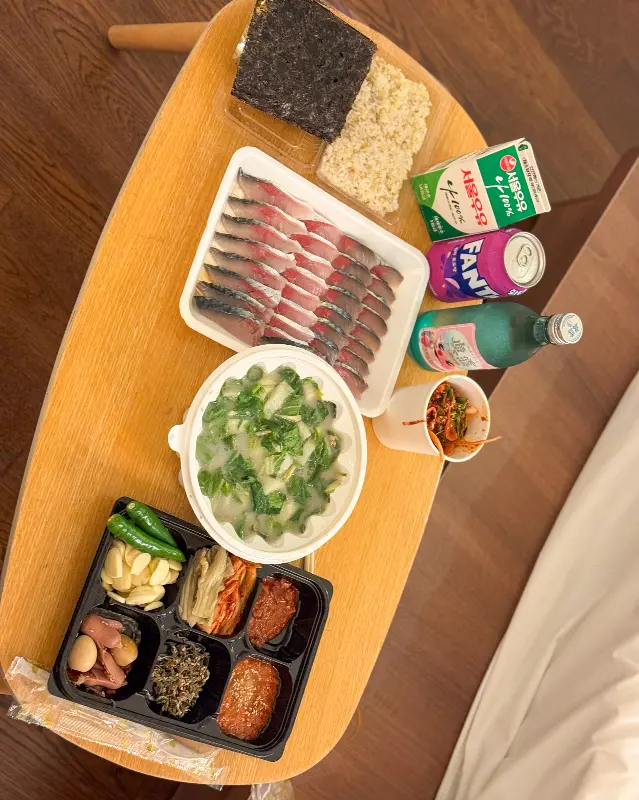 포장된 고등어회