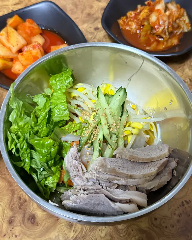비빔국수 근접샷