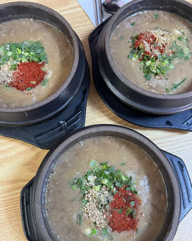 고사리 해장국의 모습