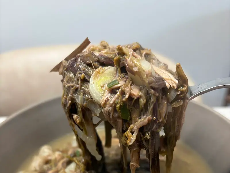 고사리해장국 내용물