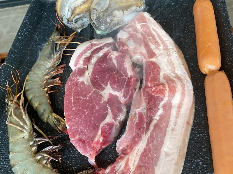 흑돼지 모듬 클로즈업