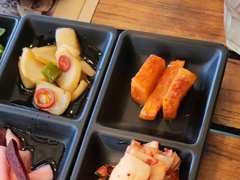 밑반찬 클로즈업