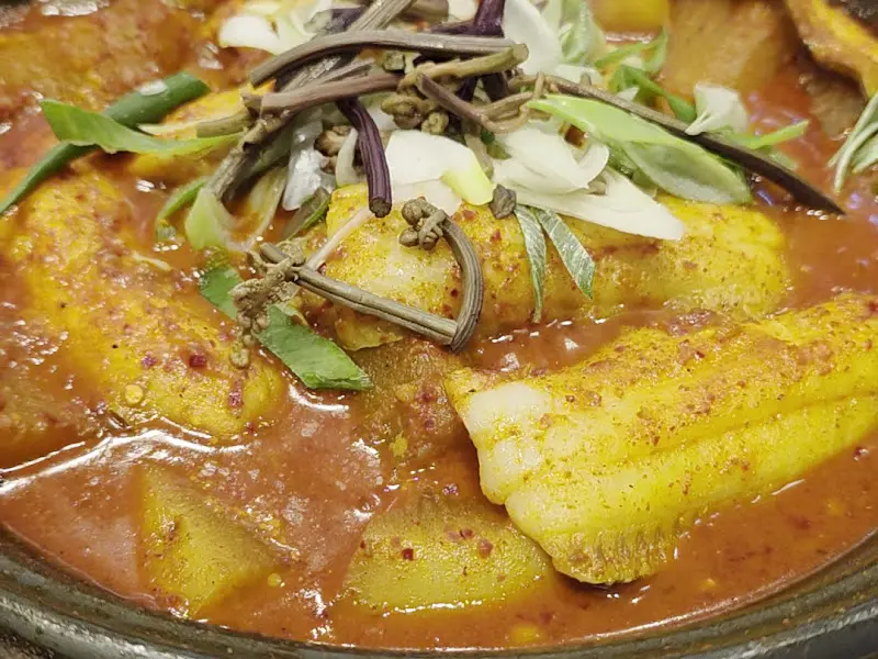 순살갈치조림 클로즈업