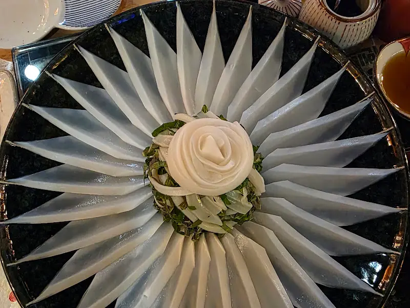 활한치 된장물회