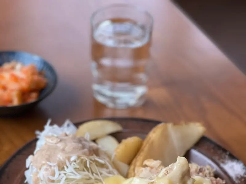 돈까스 정식 한 상 차림