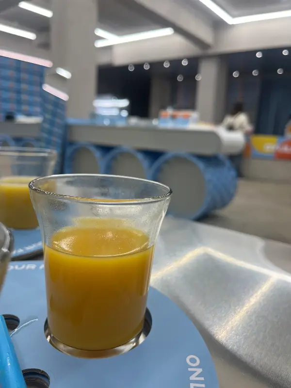 귤 주스 샘플