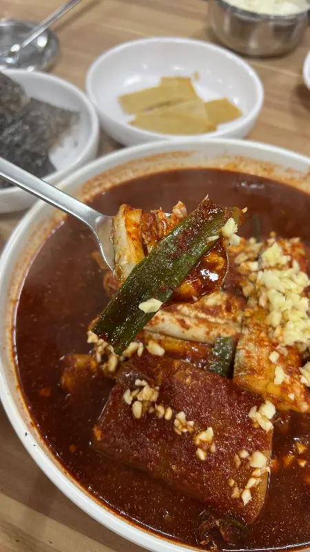 갈치조림 한 상 차림