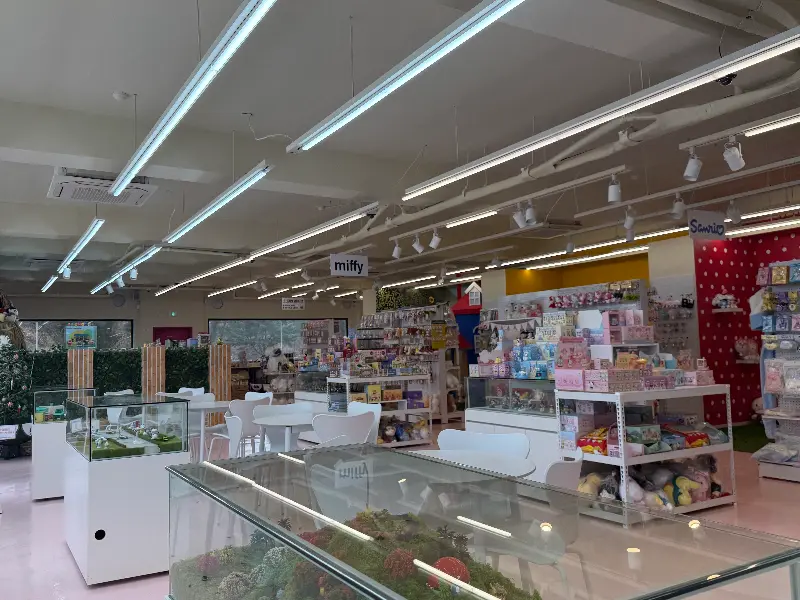 깔끔하고 넓은 카페 내부 전경