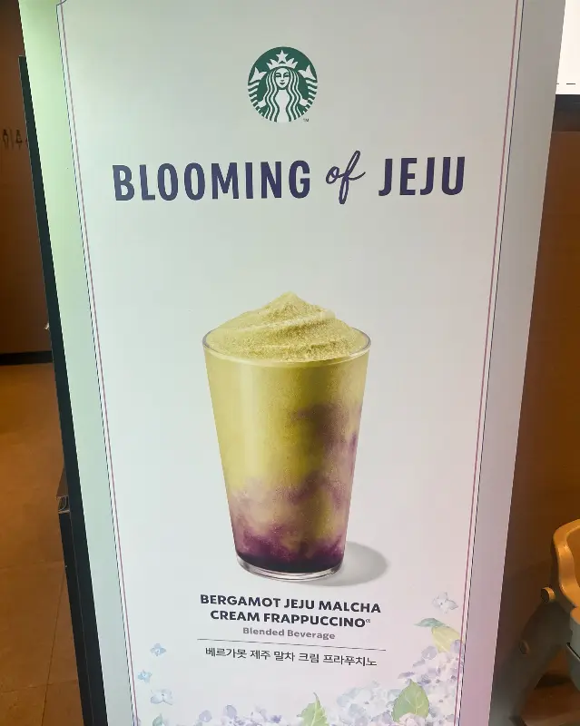 베르가못 제주 말차 크림 프라푸치노