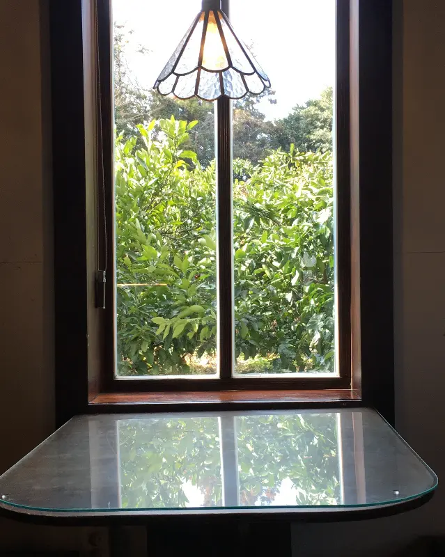 난산리다방 창밖 풍경