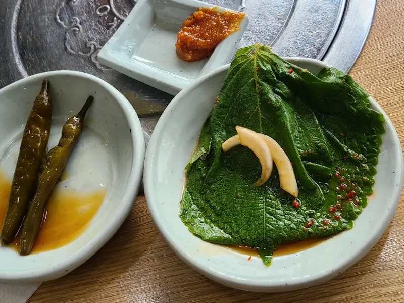 진미네식당 쌈채소