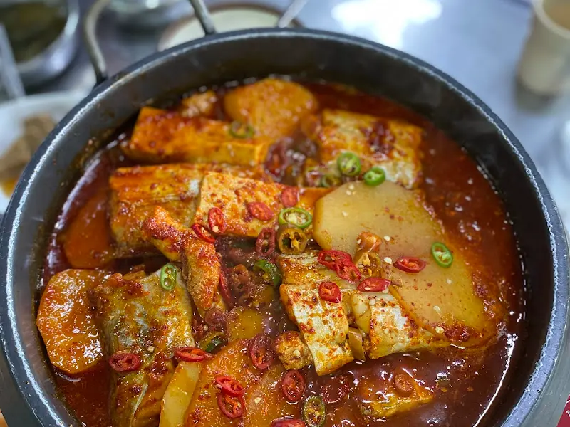 갈치조림 확대샷