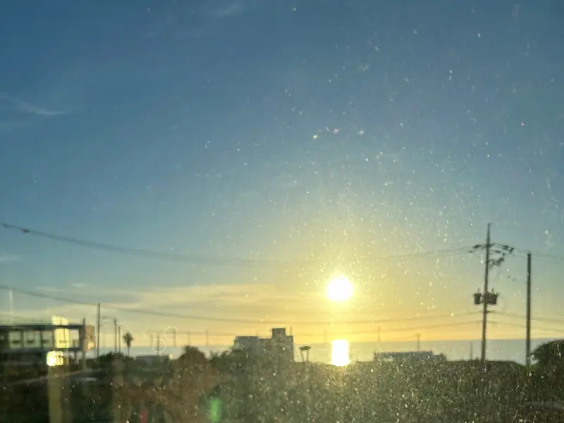 곽지해수욕장의 아름다운 노을