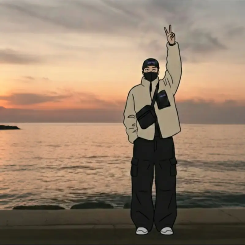 제주도의 아름다운 노을