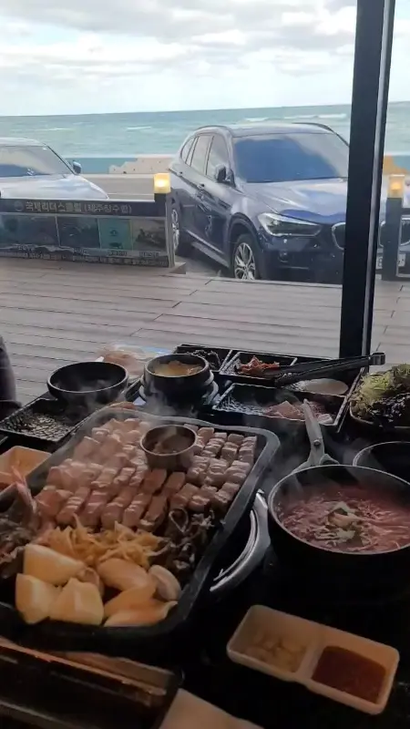 함덕 그때그집에서 바라본 바다 뷰