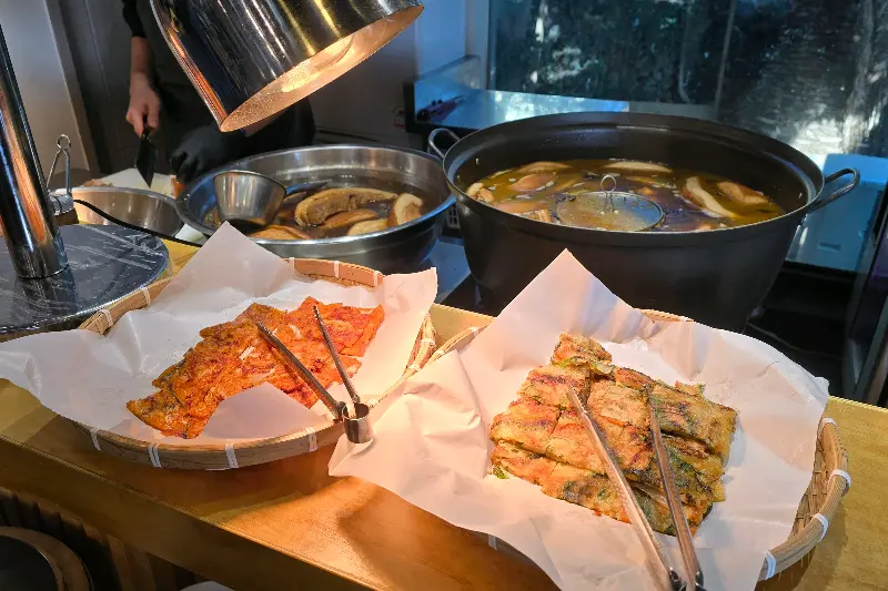 김치전과 배추전