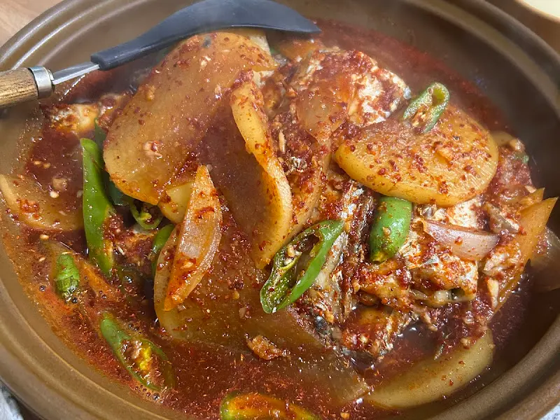 갈치와 무, 감자가 어우러진 환상적인 맛