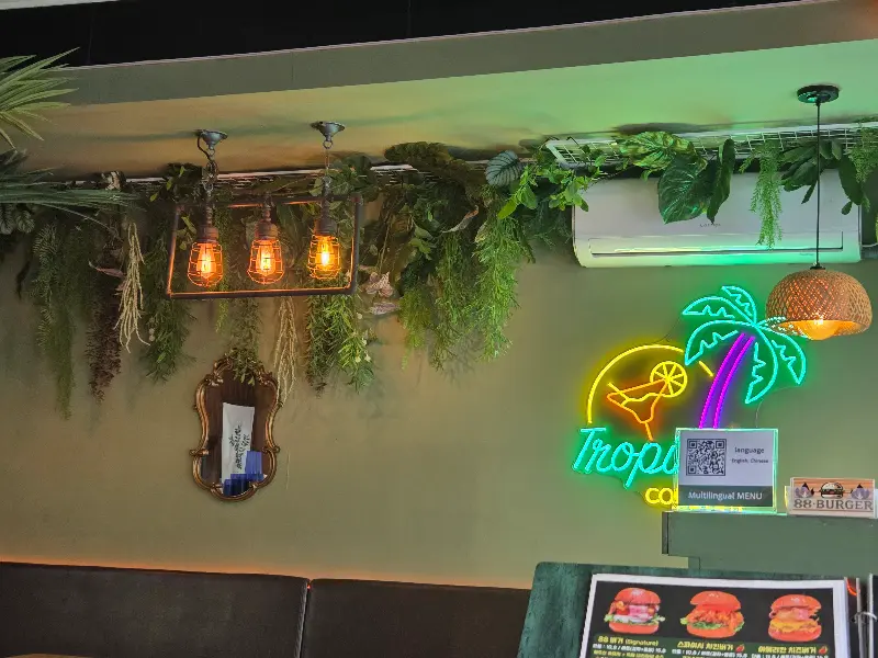 88버거 내부 인테리어