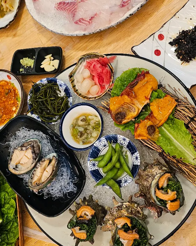 신선한 해산물 모듬