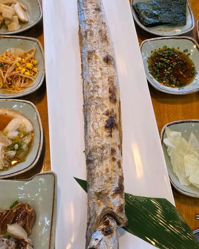 압도적인 비주얼의 통갈치구이