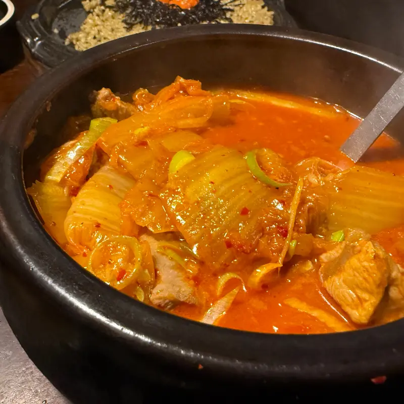 김치찌개의 모습