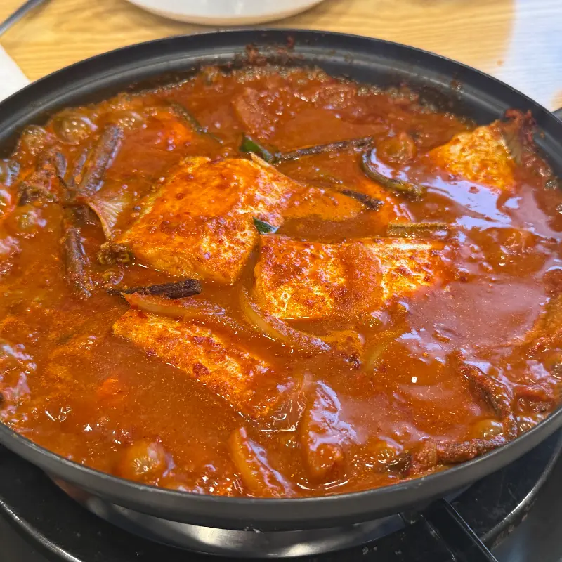 갈치조림의 모습