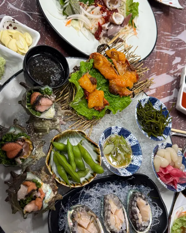 해산물 스끼다시