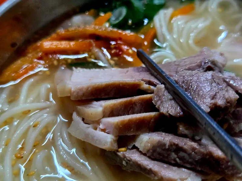 고기국수 고기 사진