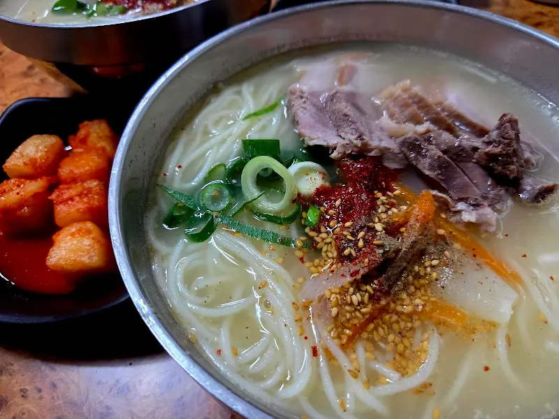 고기국수 전체 사진