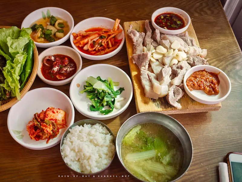 돔베고기 한 상 차림