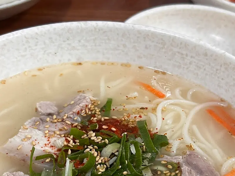 고기국수 디테일 샷