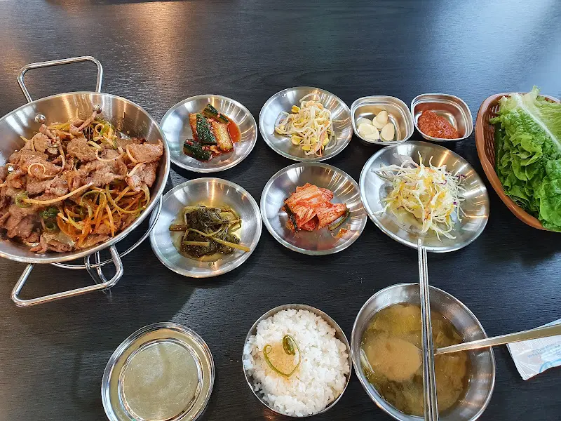 파채 불백 한 상 차림