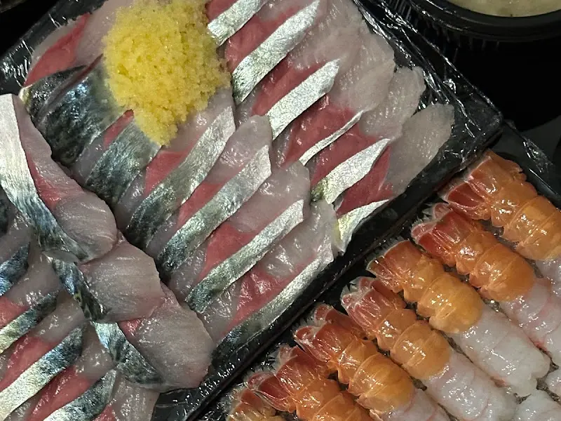 고등어회와 딱새우회