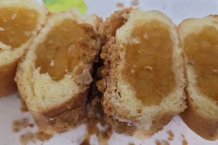애플도넛 단면
