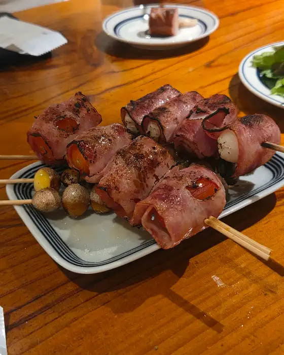 베이컨 말이 꼬치