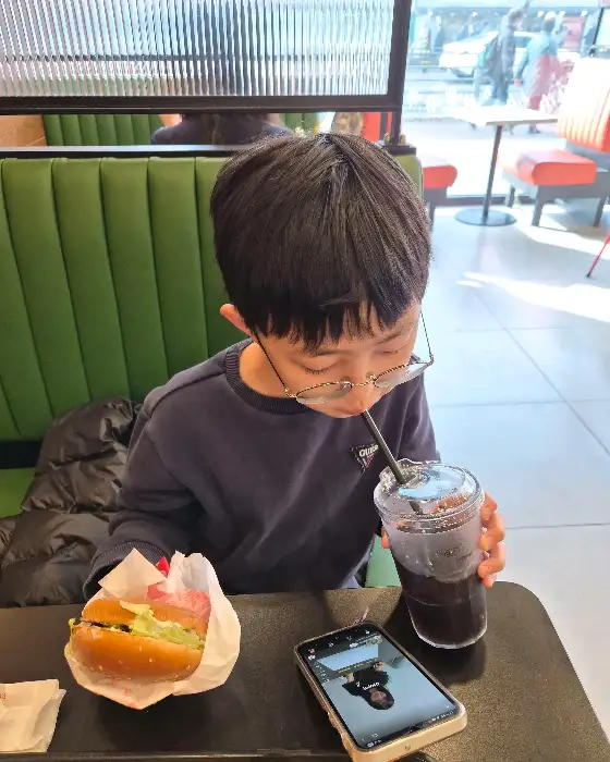 햄버거 단면