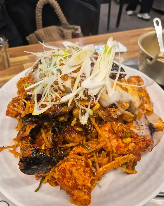아구찜의 클로즈업