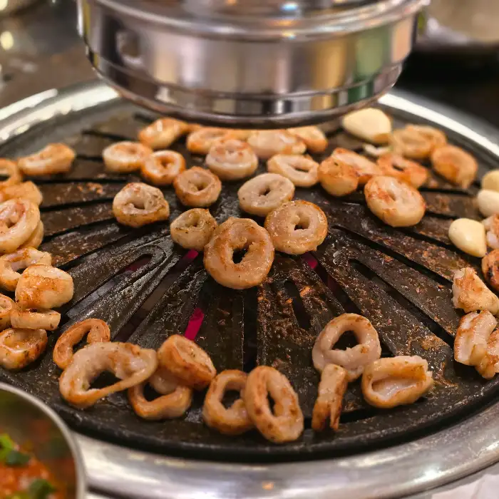 다양한 종류의 막창 구이