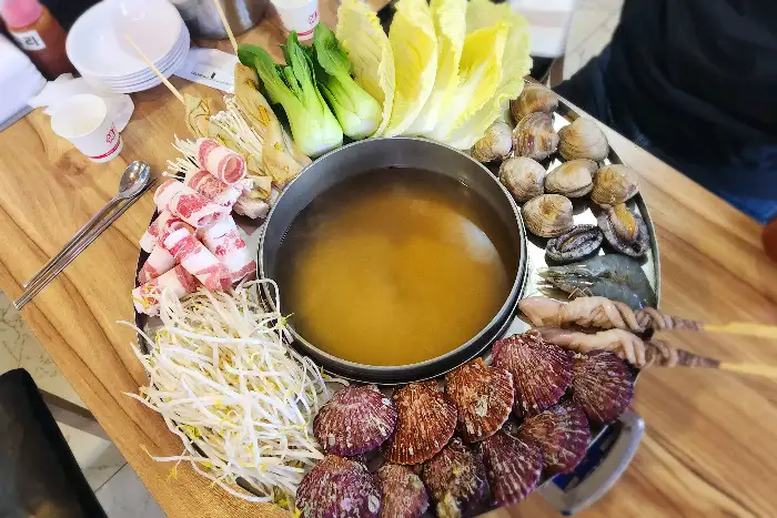 대부도 바다한판 해물칼국수 비주얼