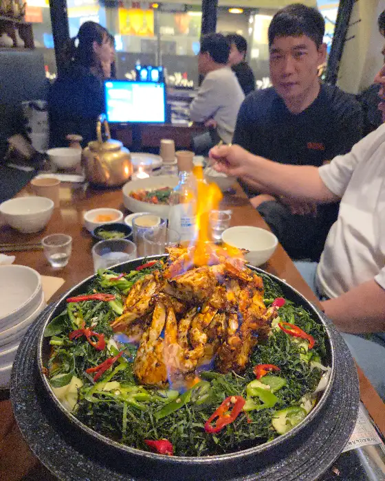 동래 주도락 꽃게탕 불쇼