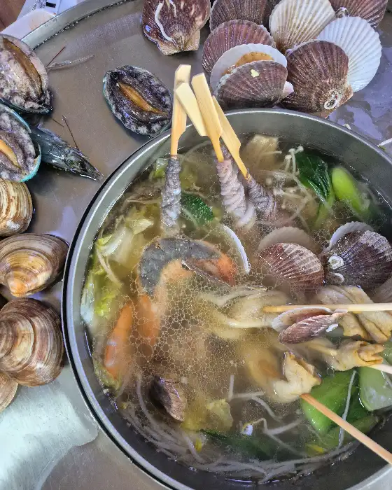 칼국수 완성 모습