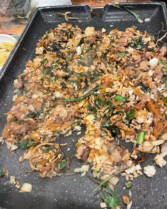오리불고기 조리 중