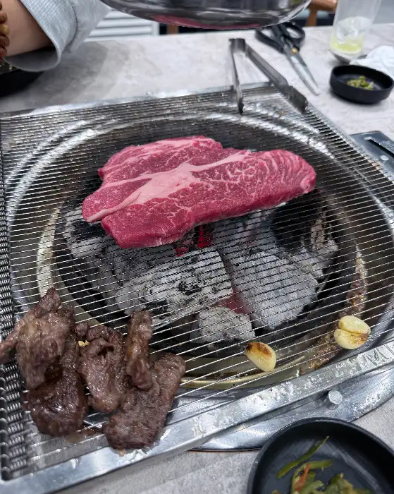 새빨간 신선한 소고기 덩어리