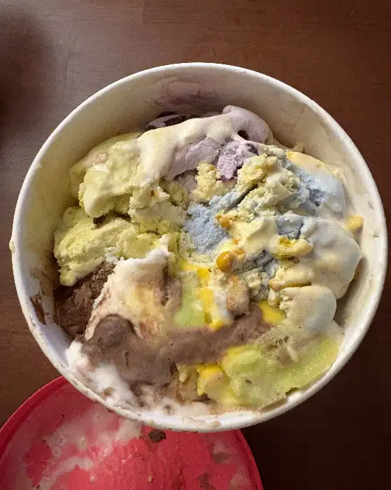 다양한 맛의 아이스크림