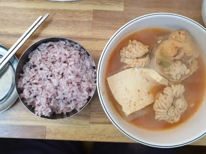 동태찌개 근접 촬영
