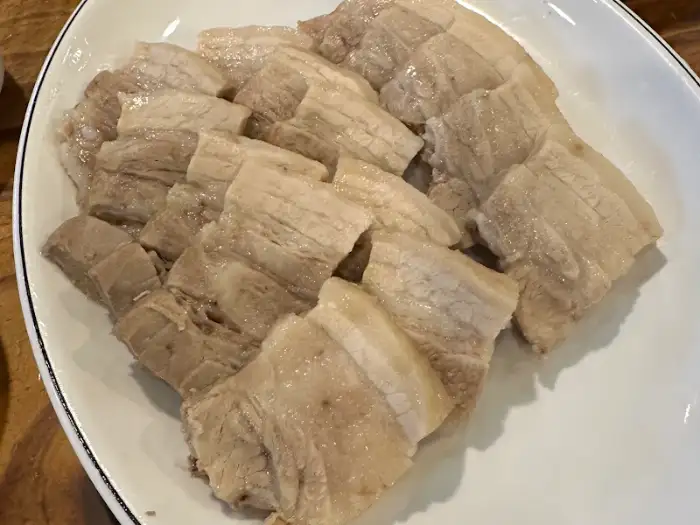김화칼국수 수육 클로즈업