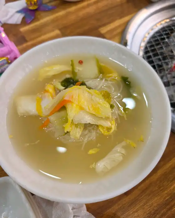 시원한 국물의 냉면