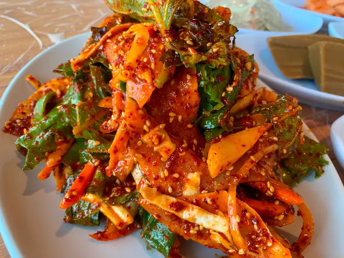밴댕이회무침 한 접시