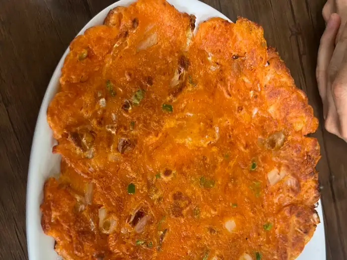 김치전 클로즈업 사진